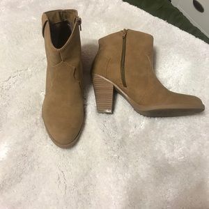 Tan Booties! Size 8!