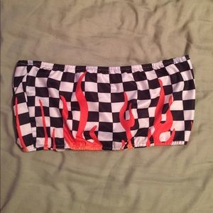 Checkered flame tube top