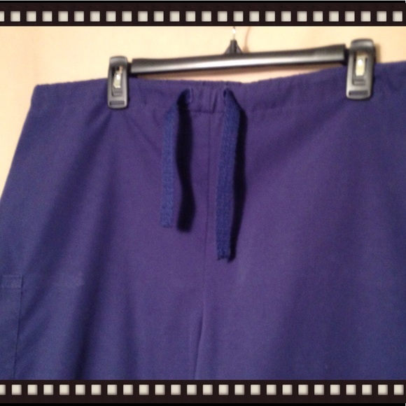 SCRUB PANTS |UNISEX |NAVY BLUE |MEDICAL |NURSING - Picture 6 of 8