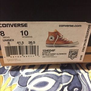 Converse all star metallic sunset shoes