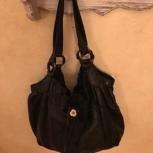Lucky Brand black leather bag.