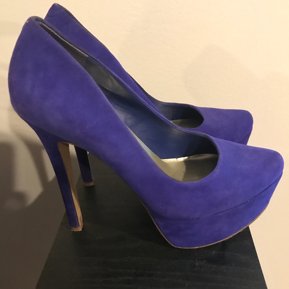 Jessica Simpson navy blue stilettos