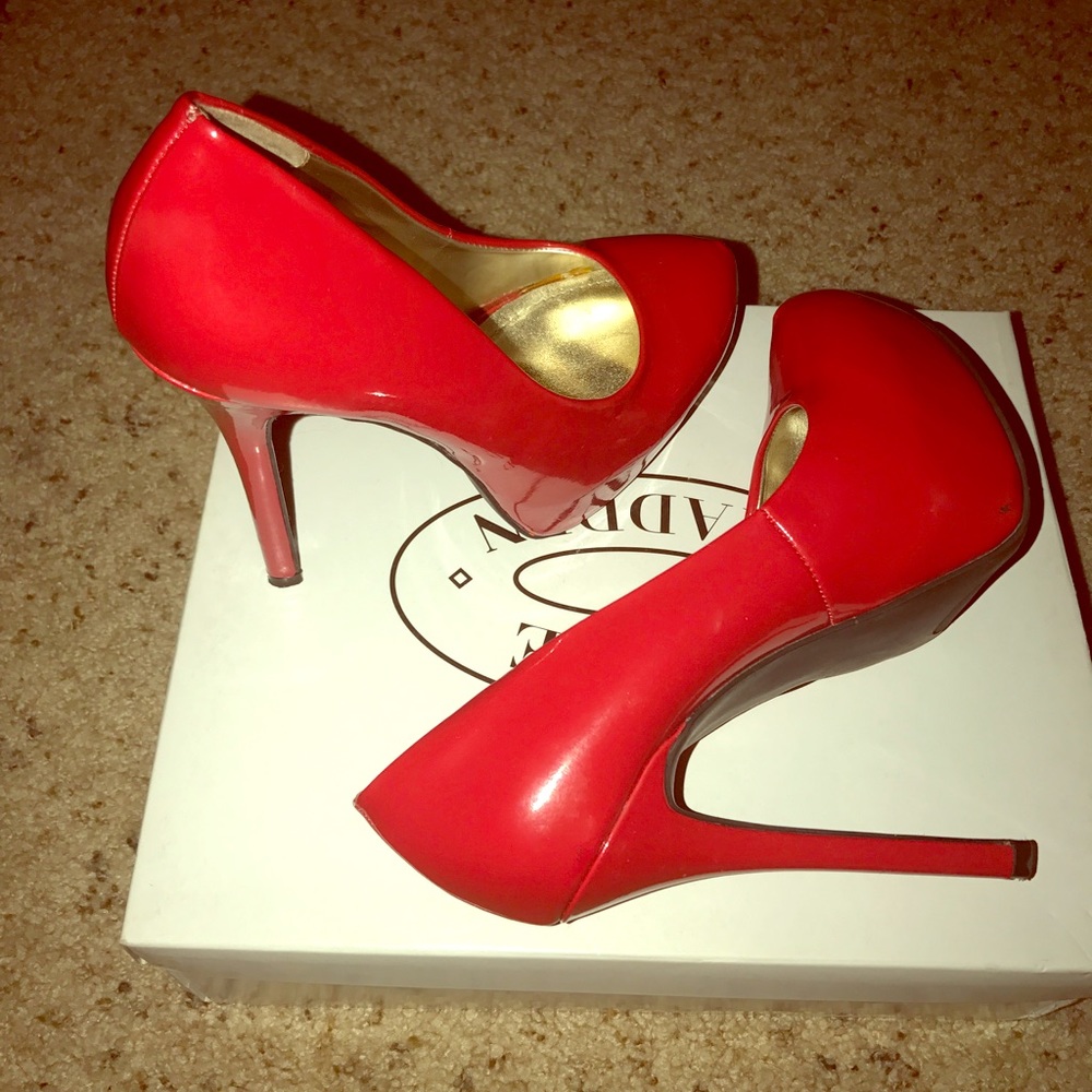 Red Steve Madden heels