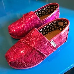 Toms Pink Sequin Shoes