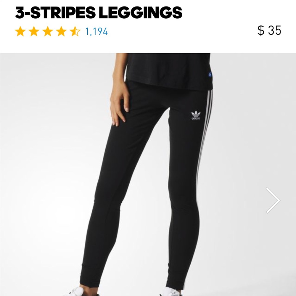 Adidas women’s original 3 stripe leggings