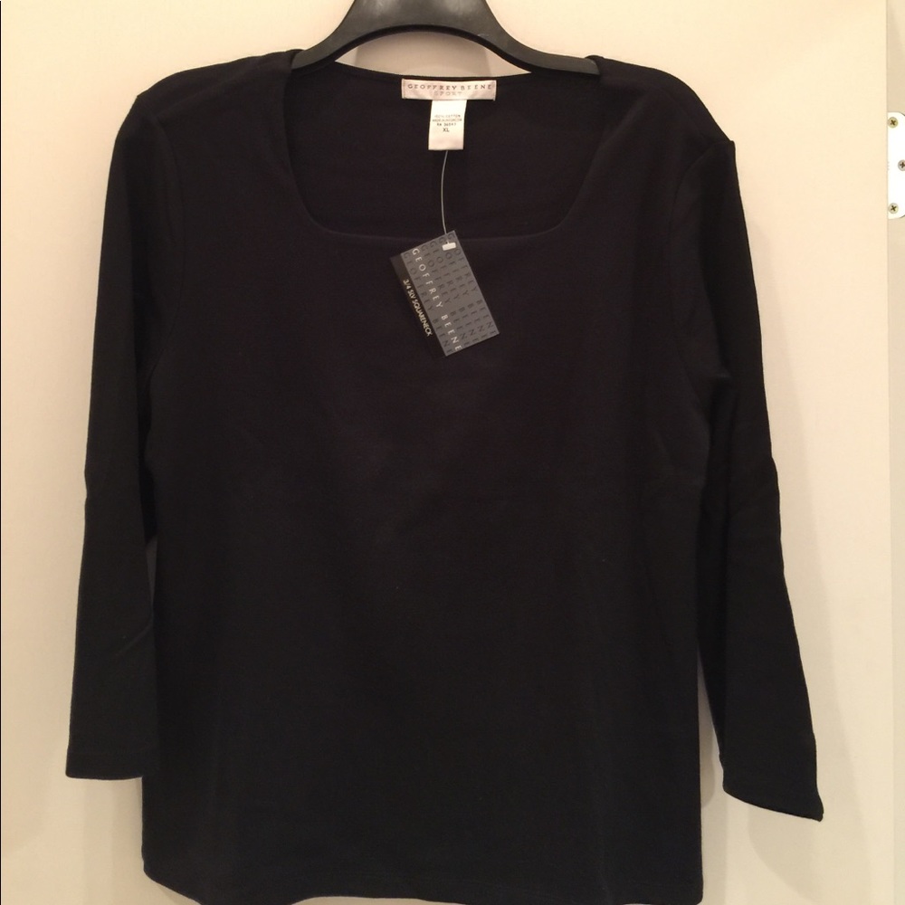Black Geoffrey Beene top