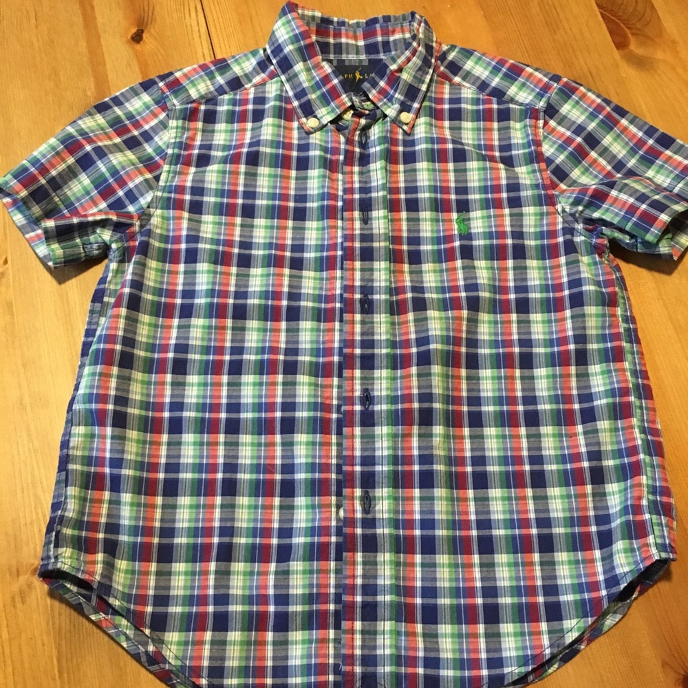 Ralph Lauren boys. Short Sleeve Check Shirt sz4T