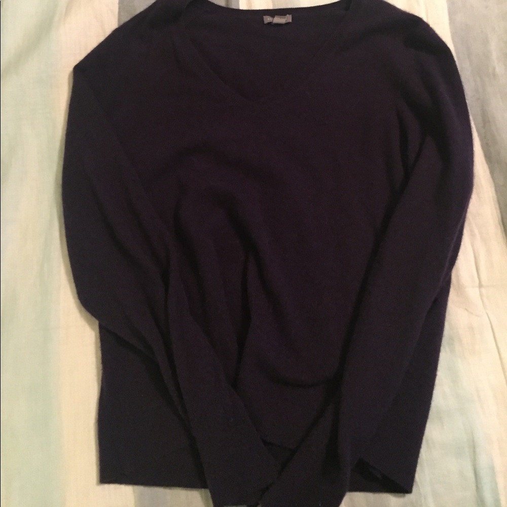 Soft purple V-neck sweater