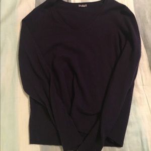 Soft purple V-neck sweater