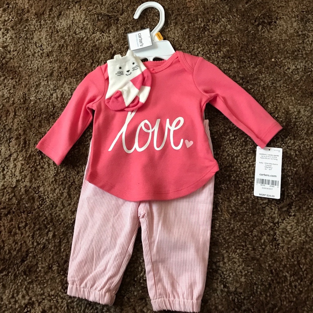 3 piece newborn outfit