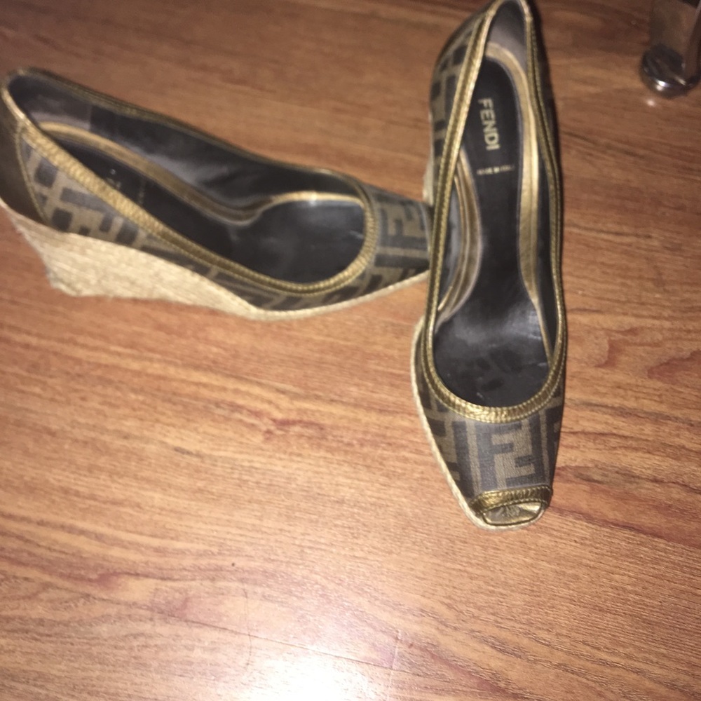 Authentic Fendi wedges