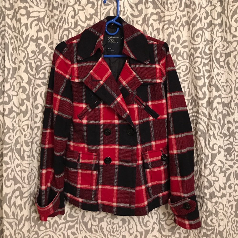 American Eagle size S wool coat.