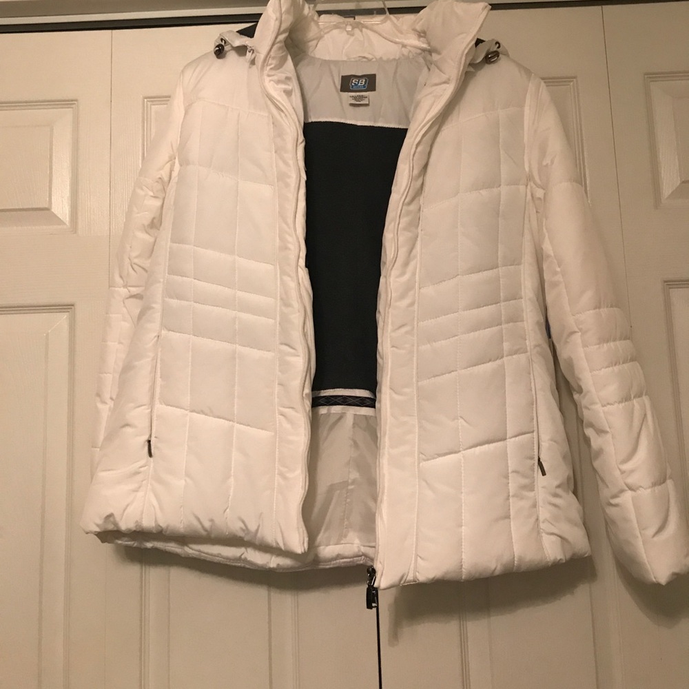 ⛷Fleece lined white jacket NWT!