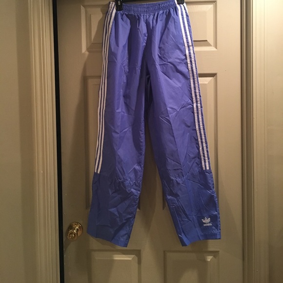 Adidas Unlined Nylon Workout Pants Sz M 