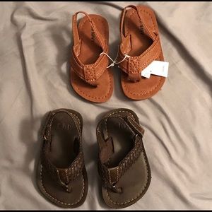 Toddler boy flip flops NWT