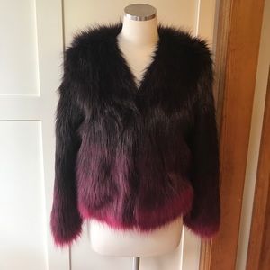 HM ombré fuzzy coat