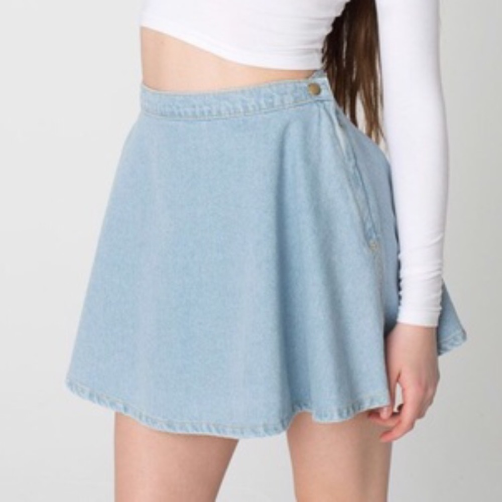 American Apparel denim circle skirt