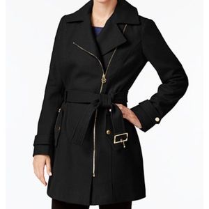 Michael Kors Wool Coat with gold hardware