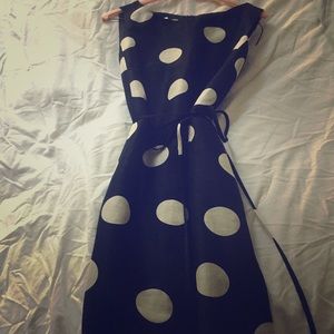Talbots silk polka dot dress (size 6)