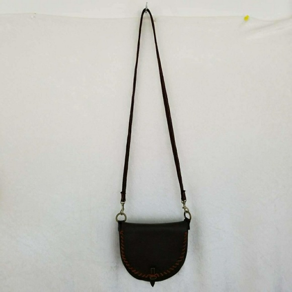 Hand made leather crossbody purse - Picture 3 of 7