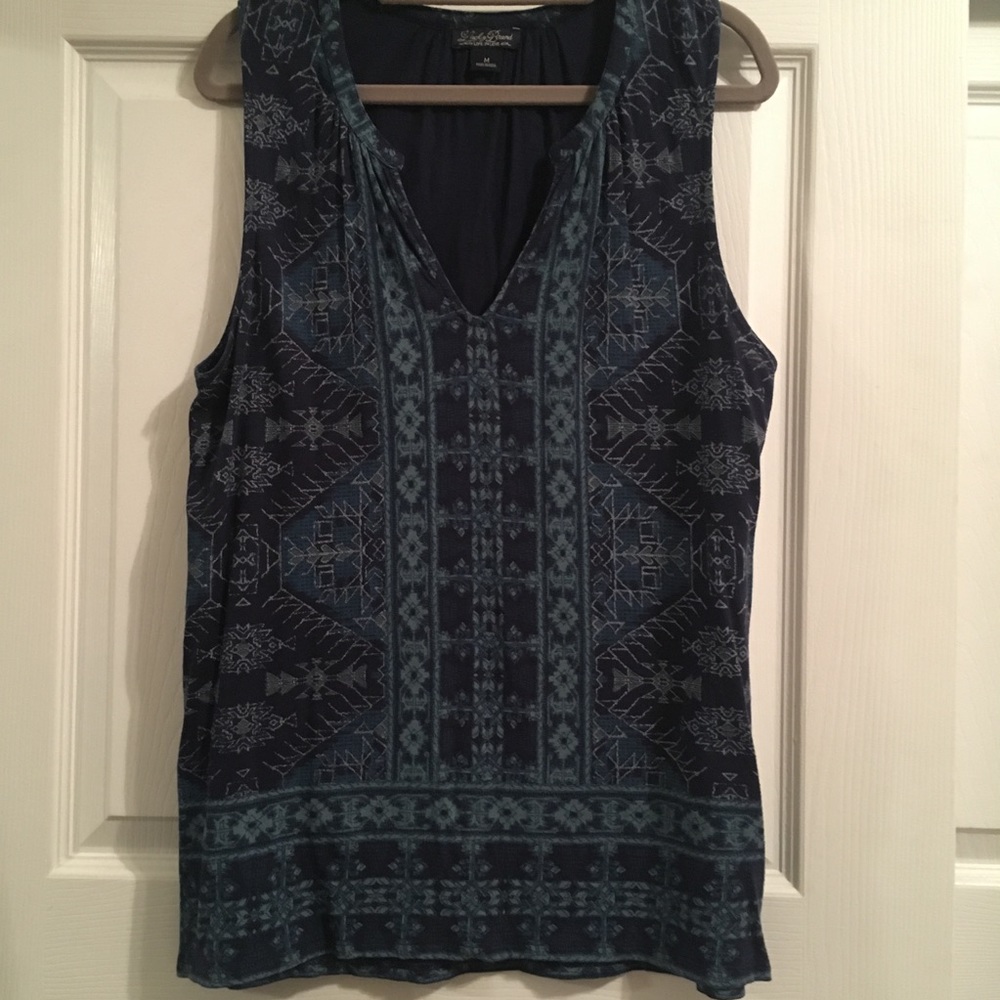 Lucky Brand Tribal Design Top