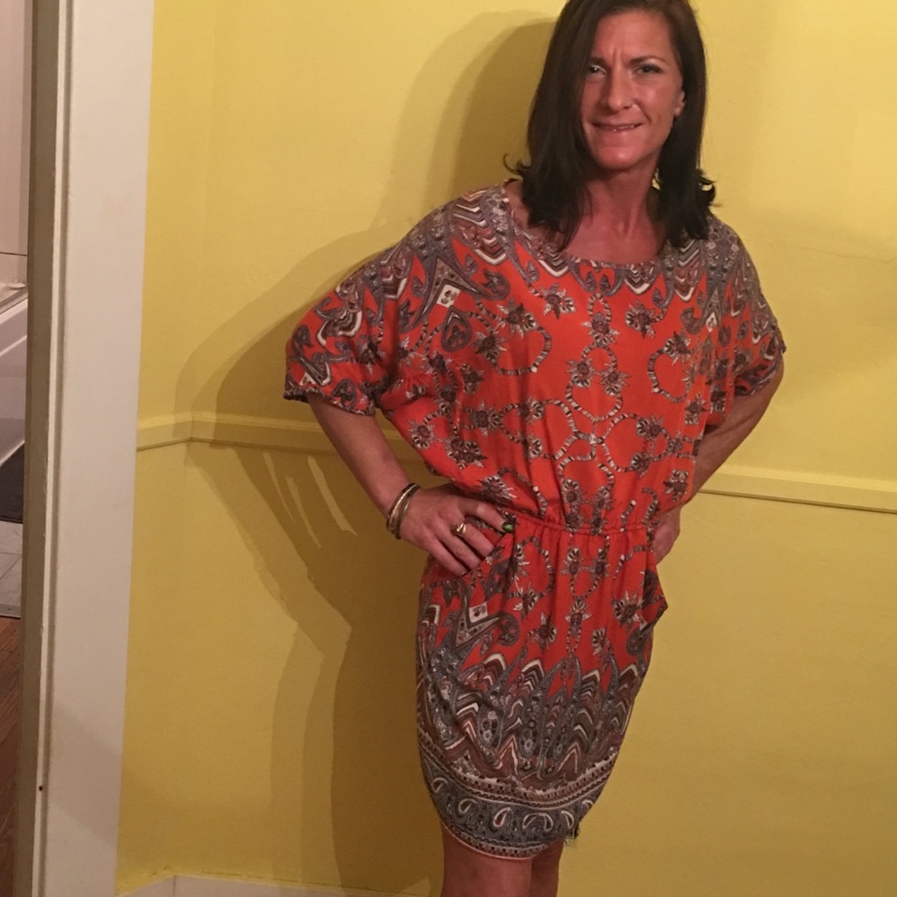 Angie boho dress with pockets.