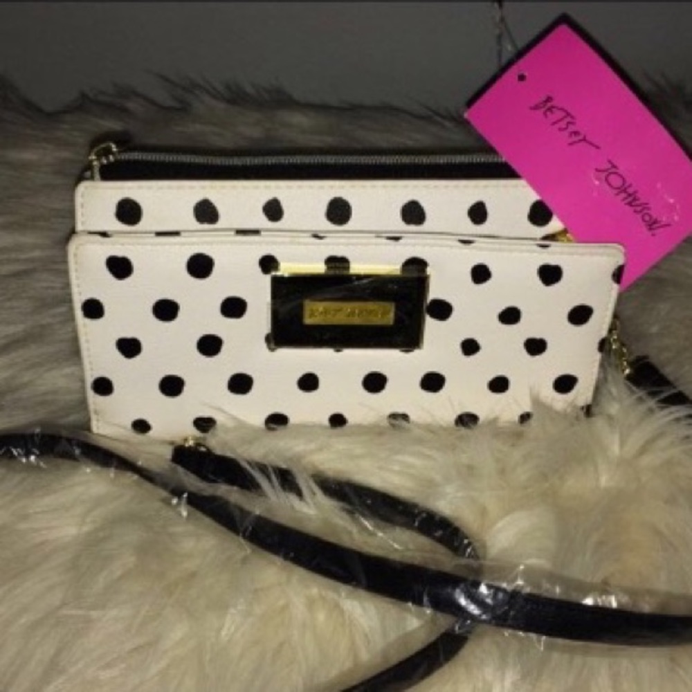 Betsey Johnson Polka Dot Multiwear Bag