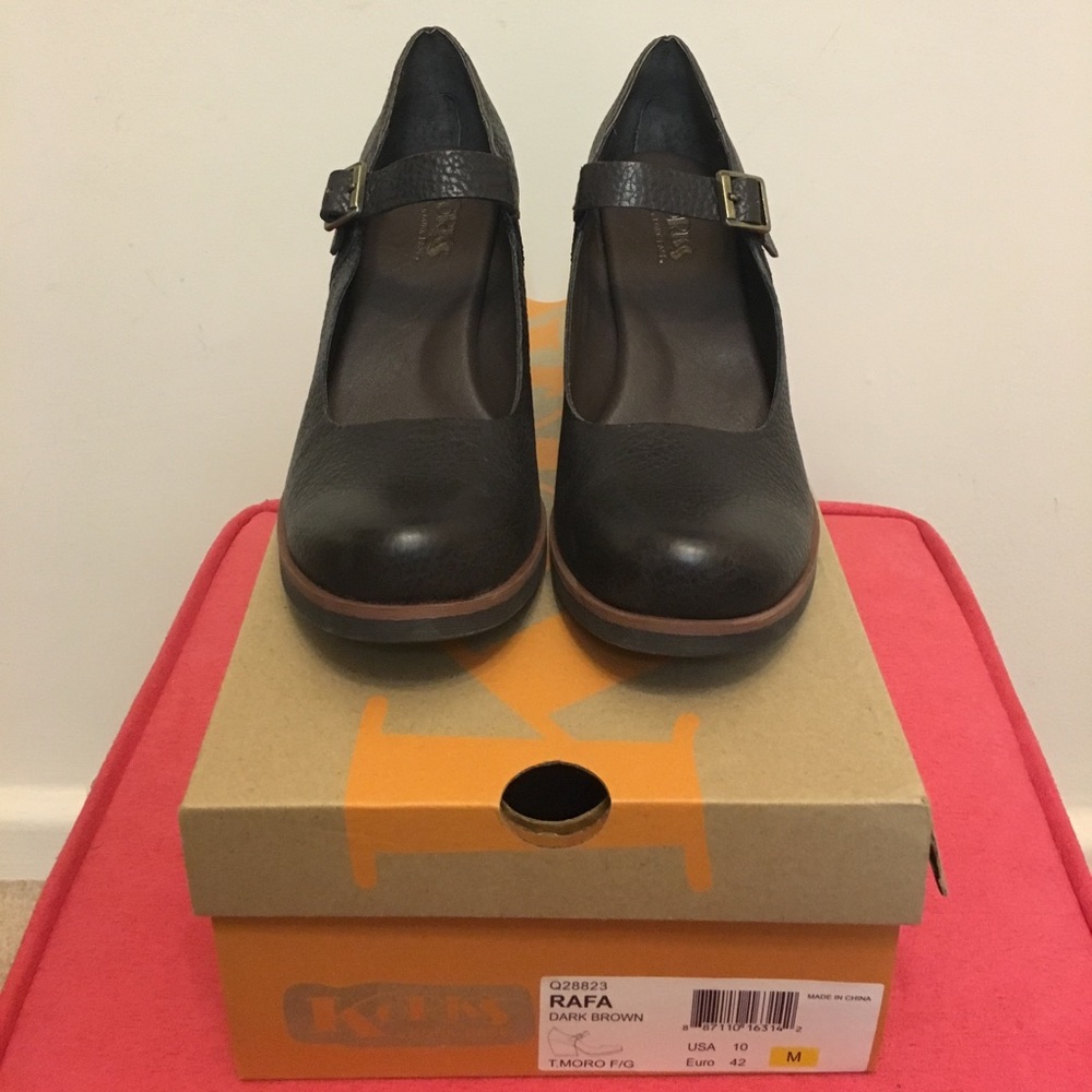 KORKS by KORK EASE Dark Brown Leather Mary Jane