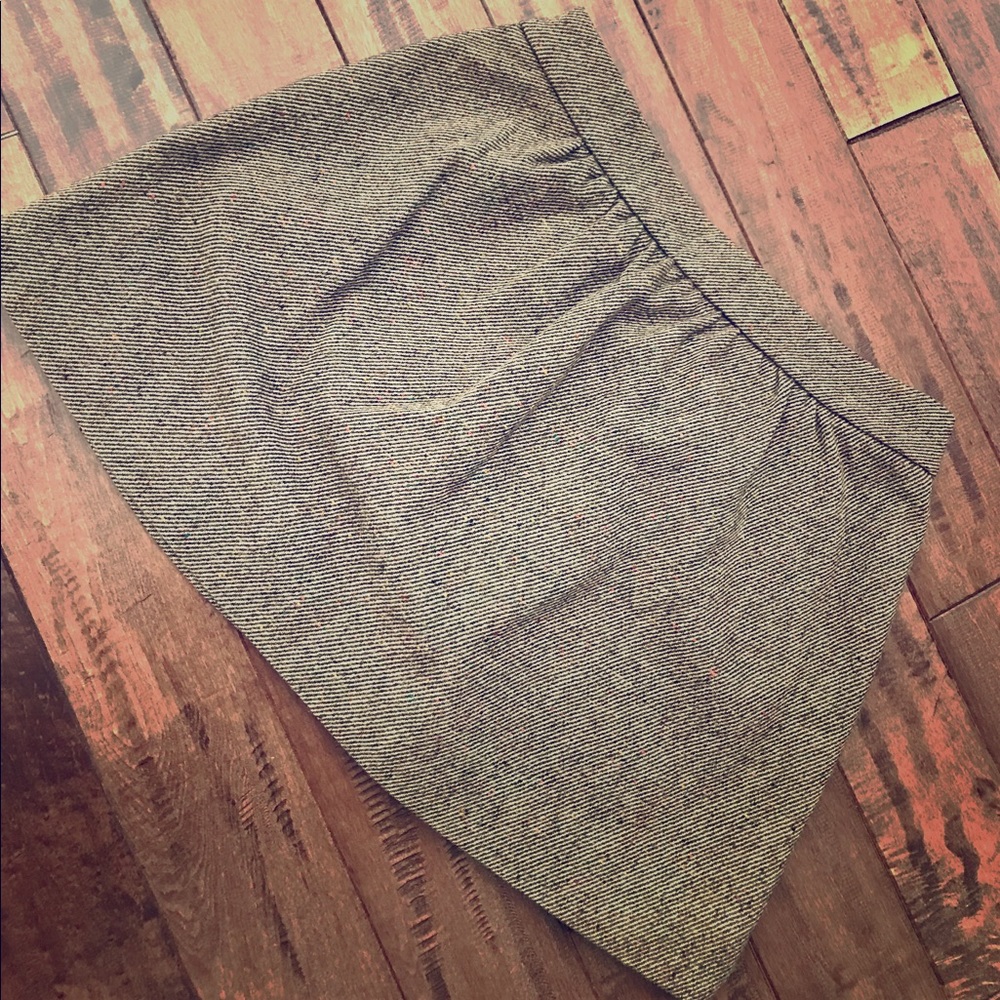 Wool multicolored jcrew pleated mini skirt