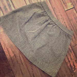 Wool multicolored jcrew pleated mini skirt