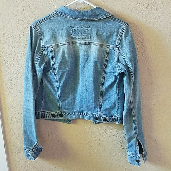 ❌❌sold❌❌Hollister Jean Jacket in light color - Picture 4 of 4