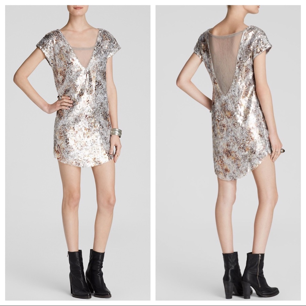 Free People shattered glass midnight dreamer dress - Picture 2 of 4