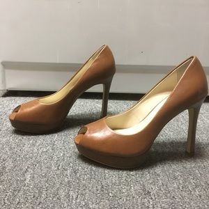 Anne Klein peep toe pumps
