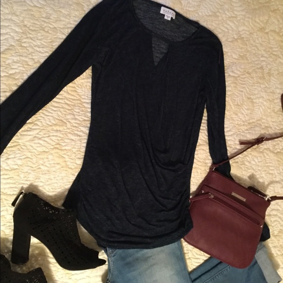 Velvet by Graham & Spenser navy knit S PRICE DROP! - Picture 5 of 7