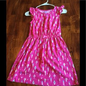 Gymboree girls size 10 pink ice cream dress