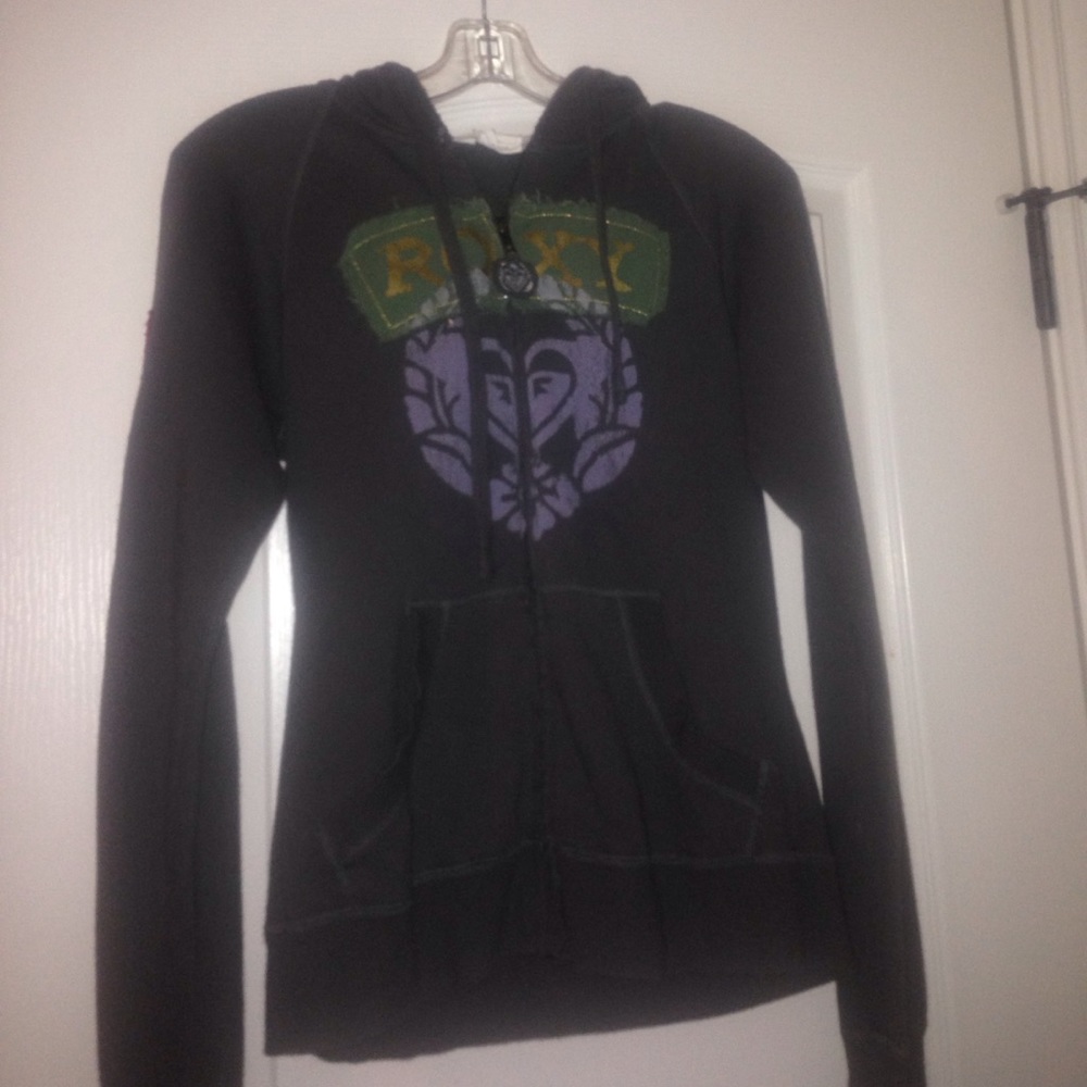 Grey jacket with patches on the sleeve