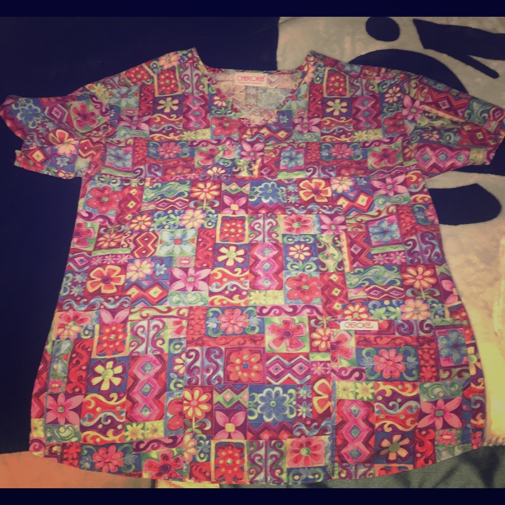 10 scrub shirts