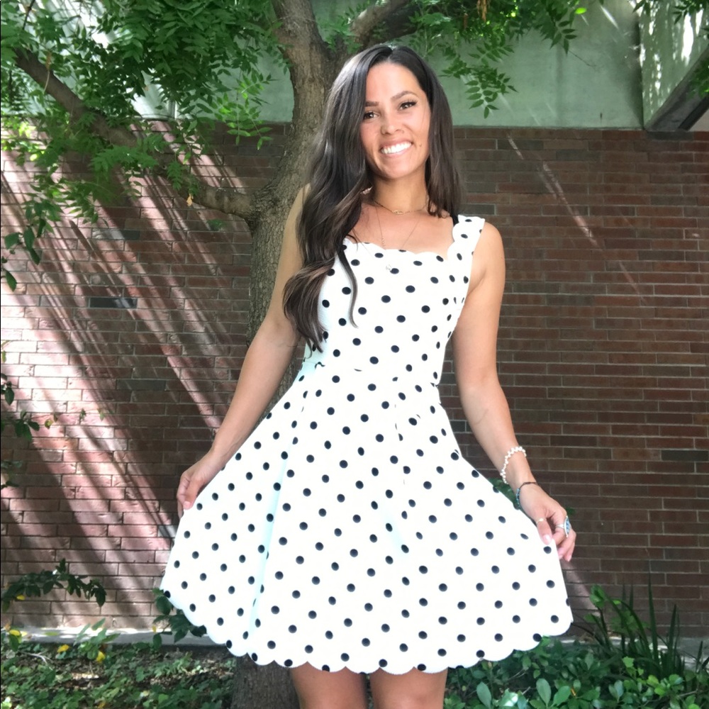 White Polka Dot Dress