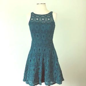 Teal lace dress (Nordstrom)