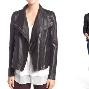 Trouve Leather Moto Jacket
