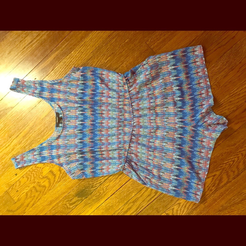 Forever 21 patterned romper