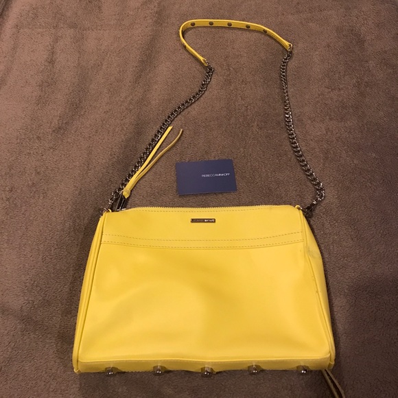 Rebecca Minkoff MAC in yellow w/ silver hardware - Picture 4 of 5