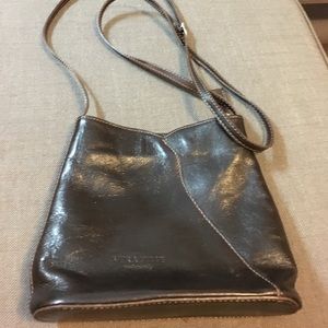 gorgeous chocolate brown Italian leather bag