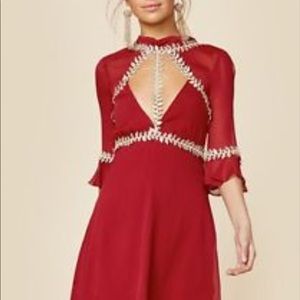 NWT For Love and Lemons Lillie Mini Dress