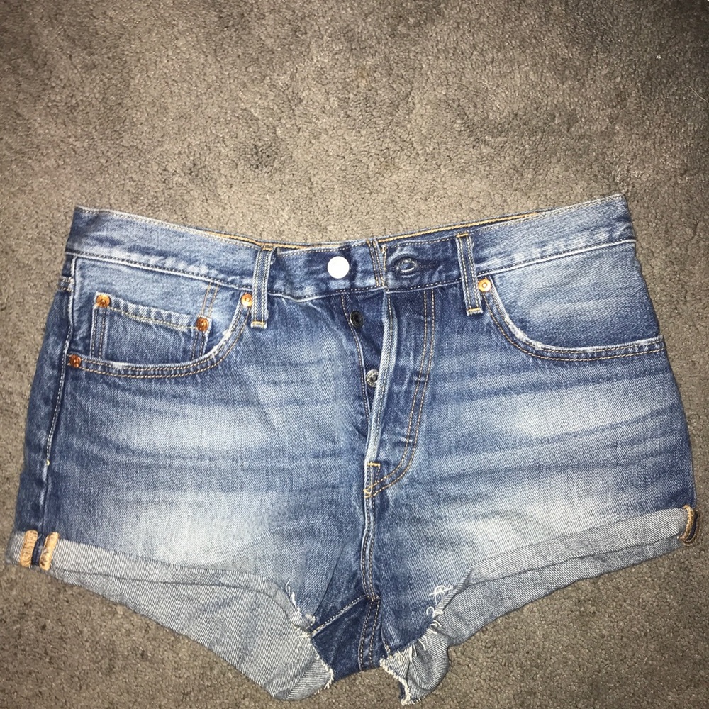 Free People Levi High Rise Shorts