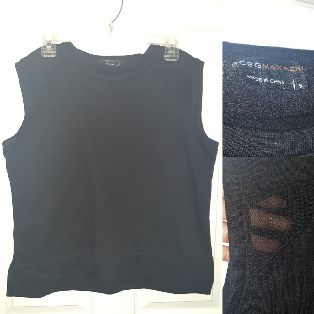 BCBG MaxAzria Sleeveless Sweatshirt