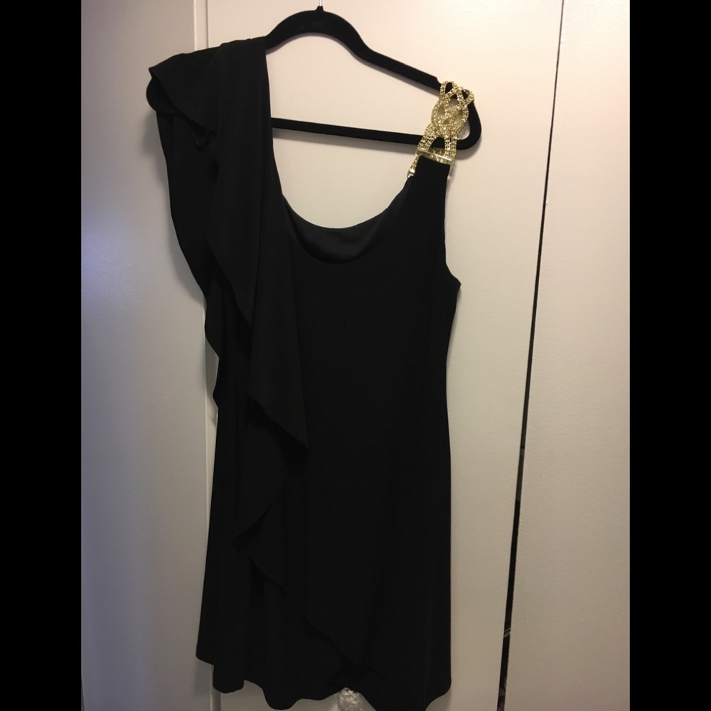 Betsy & Adam black dress. Size 14.