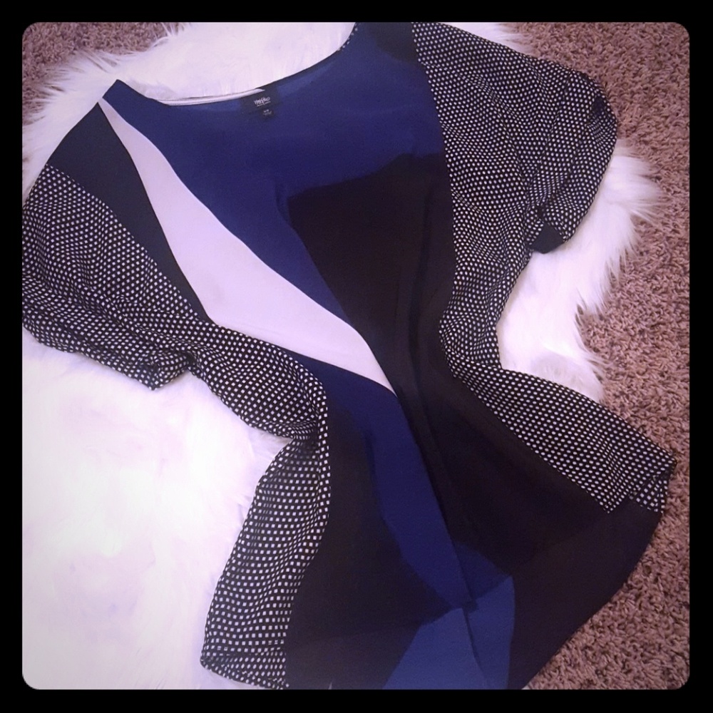 Mixed Media Dressy Blouse