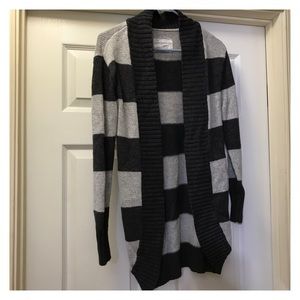 Dark grey and light grey cardigan