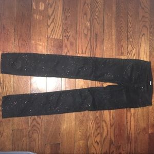 Hudson black sparkle party jeans never worn